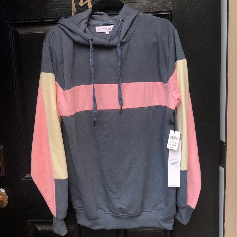 Tri-color hoodie from Truth Substance